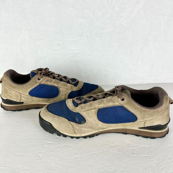 Danner Men\'s Jag Low Hiking Shoes Size 9 Burro Brown True Blue 37397 Suede Nylon main image 5